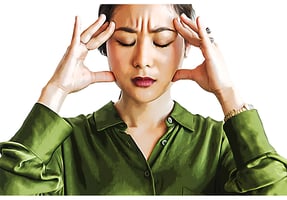 Stressed woman