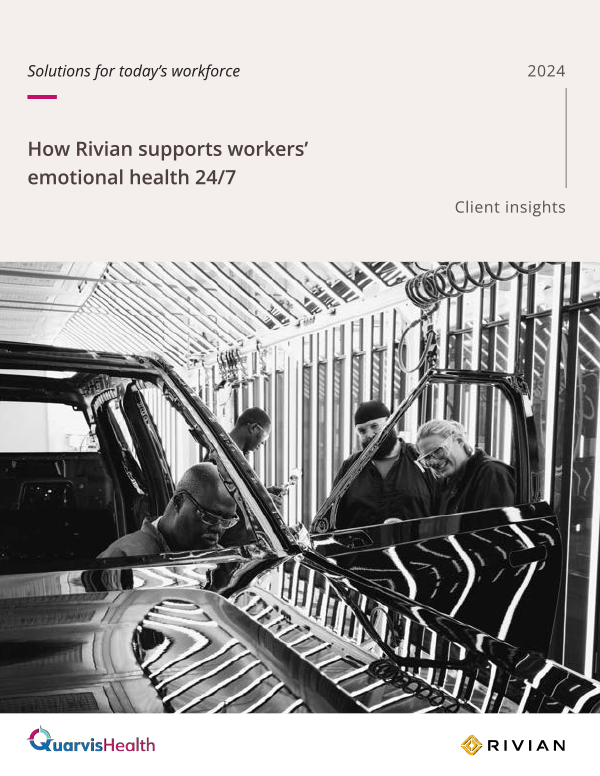 Quarvis Health - Rivian Case Study Cover Quarvis Health - Rivian Case Study Cover